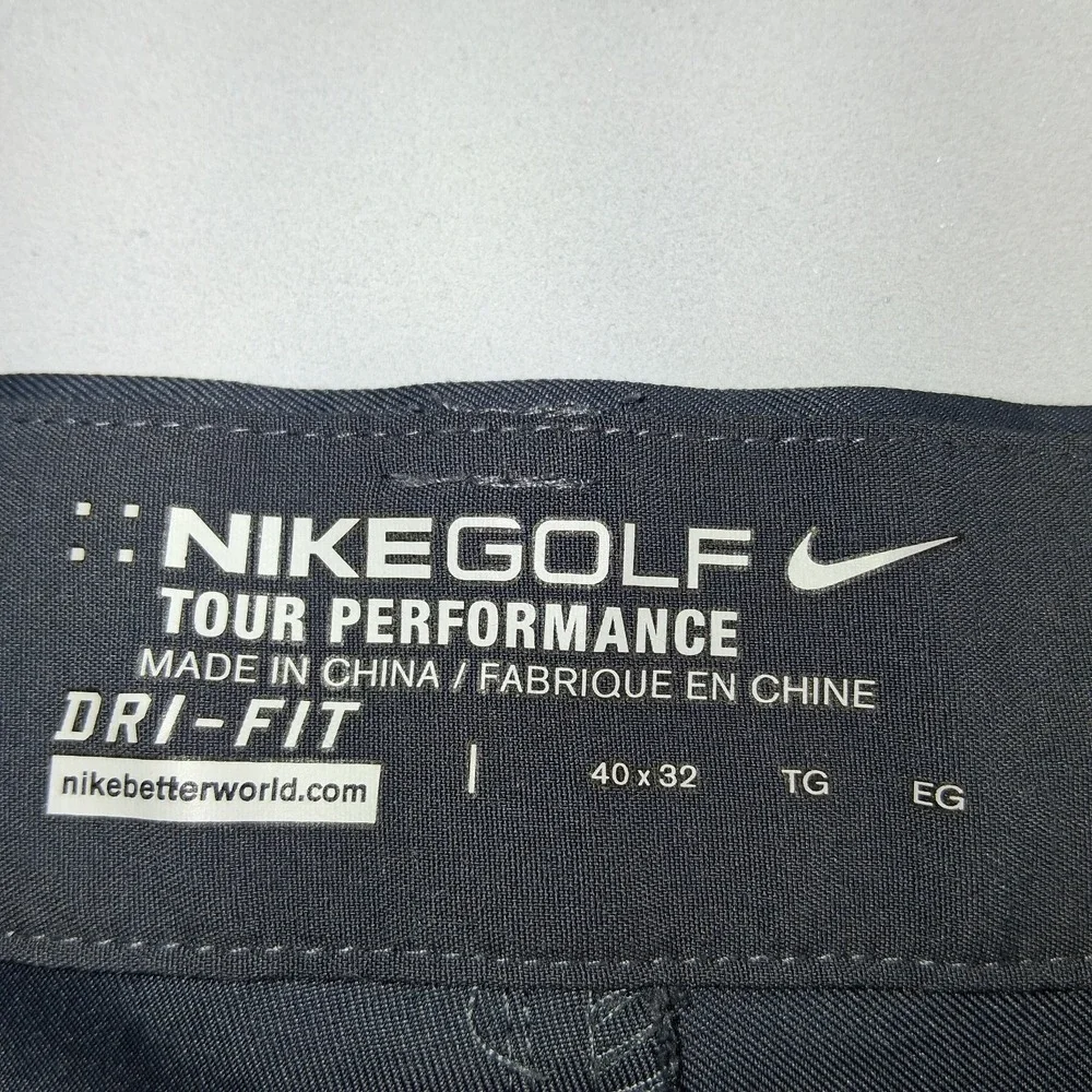 Nike Golf Flex Pants Men 40x32 Slim Gray Performance Dri Fit golf